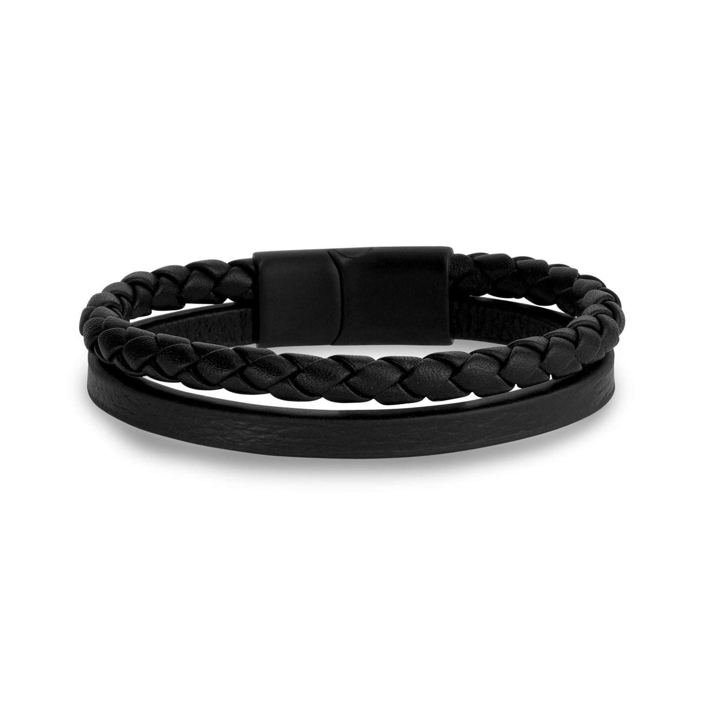 Black Clasp Double Strand Bracelet
