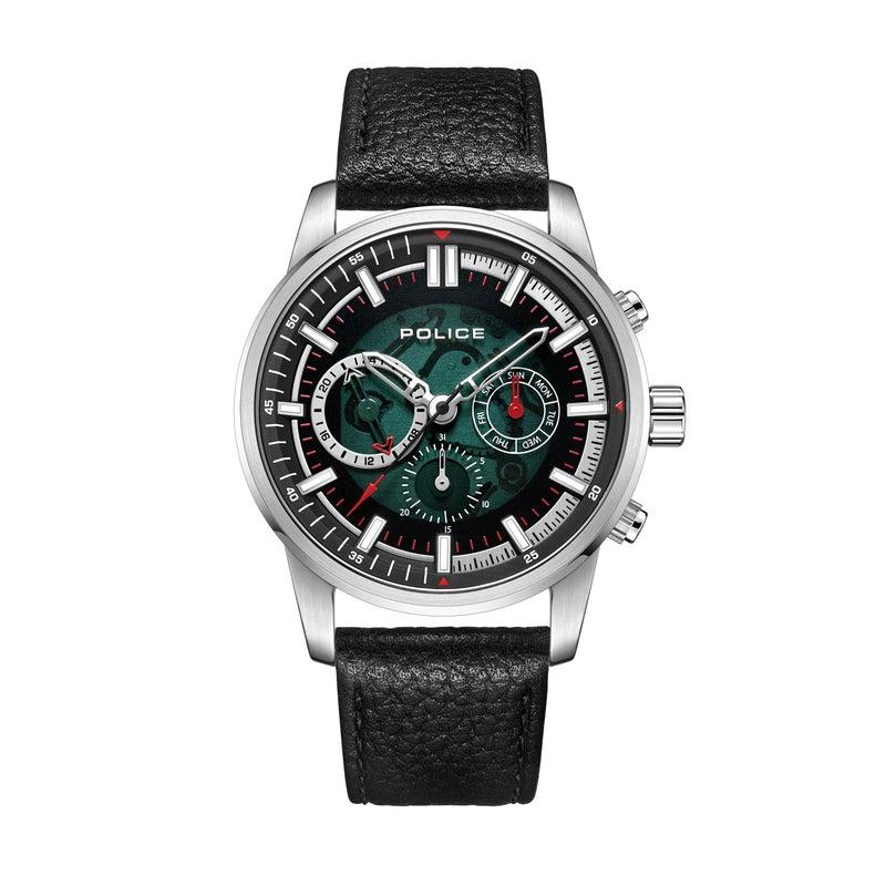 Police Gents Greenlane Black Dial 3 Hands, Multifunction Watch