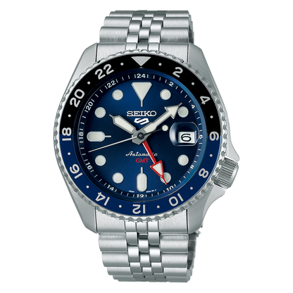 Seiko 5 Sports SKX GMT Deep Blue Watch