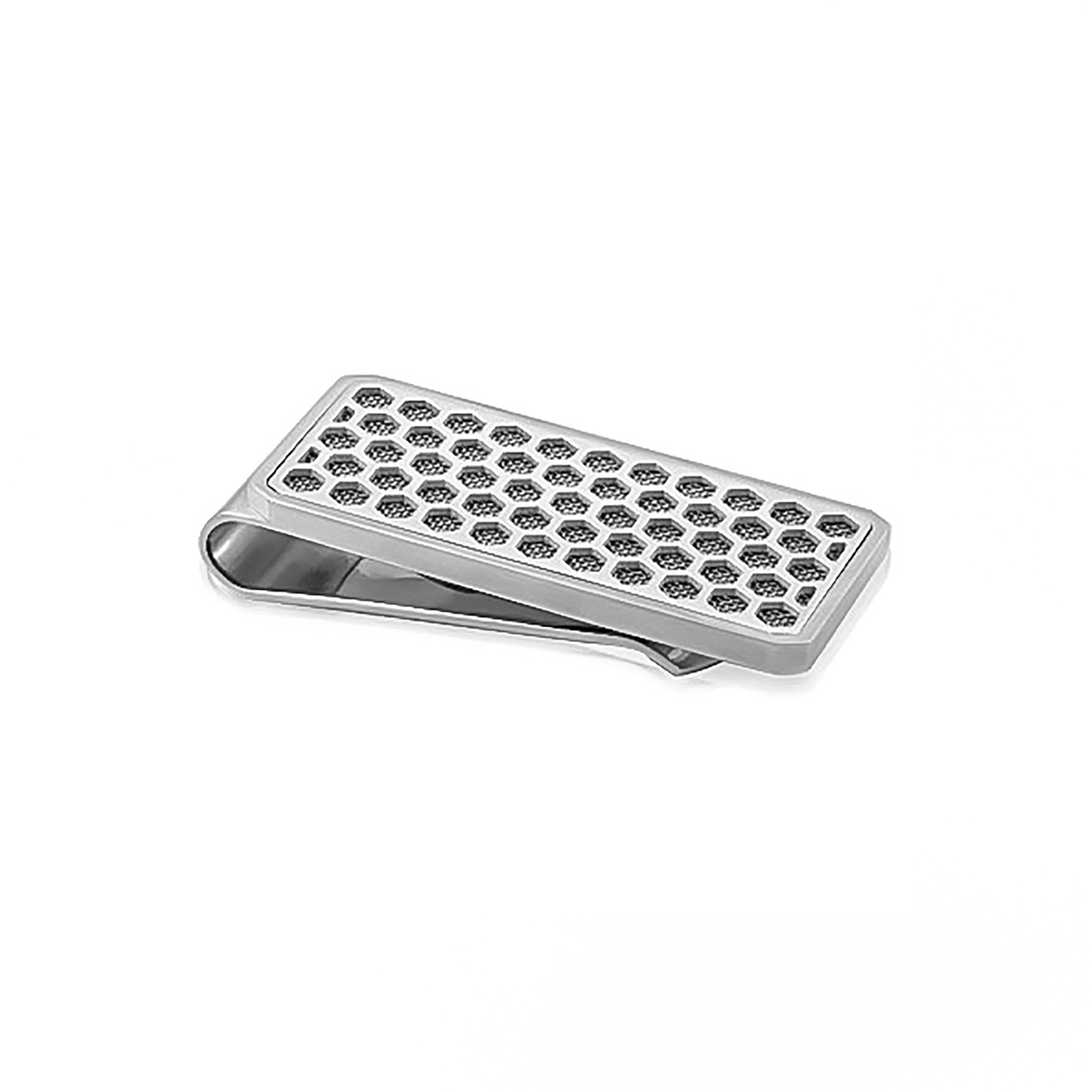 Honeycomb Designed Stainless Steel Money Clip by ARZ STEEL