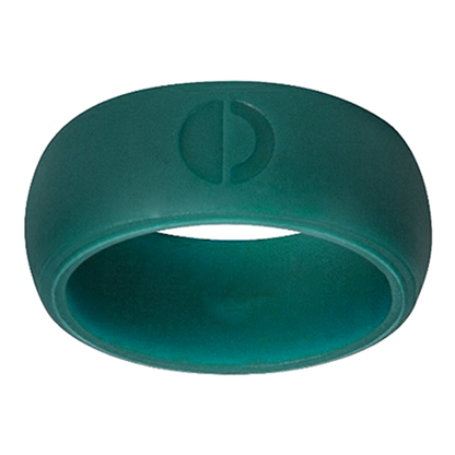 8mm Matte Teal Silicone Ring