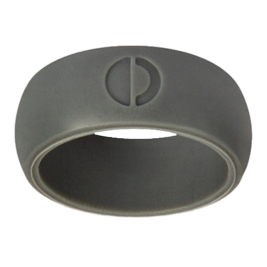8mm Matte Slate Silicone Ring