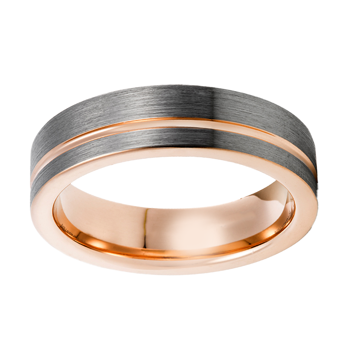 Tungsten Rings for Men - Unveiling Masculine Elegance: Discover the perfect blushed style with rose gold plating and durability with our tungsten rings. Ideal for gents seeking sophistication in both wedding bands and fashion statements.  Metal: 74 - Tungsten    Pros: Durable, Affordable Elegance, Hypoallergenic, Versatile Styles. Cons: Brittleness, Non-Resizable.  Does come in half sizes as well. Please contact us if you do need it in half size at sales@sunsonite.com  