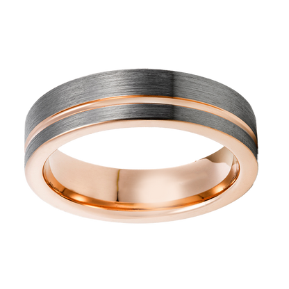 Tungsten Rings for Men - Unveiling Masculine Elegance: Discover the perfect blushed style with rose gold plating and durability with our tungsten rings. Ideal for gents seeking sophistication in both wedding bands and fashion statements.  Metal: 74 - Tungsten    Pros: Durable, Affordable Elegance, Hypoallergenic, Versatile Styles. Cons: Brittleness, Non-Resizable.  Does come in half sizes as well. Please contact us if you do need it in half size at sales@sunsonite.com  