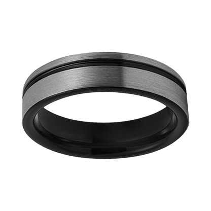 Tungsten Rings for Men - Unveiling Masculine Elegance: Discover the perfect blushed style with black plating and durability with our tungsten rings. Ideal for gents seeking sophistication in both wedding bands and fashion statements.  Metal: 74 - Tungsten    Pros: Durable, Affordable Elegance, Hypoallergenic, Versatile Styles. Cons: Brittleness, Non-Resizable.  Does come in half sizes as well. Please contact us if you do need it in half size at sales@sunsonite.com  
