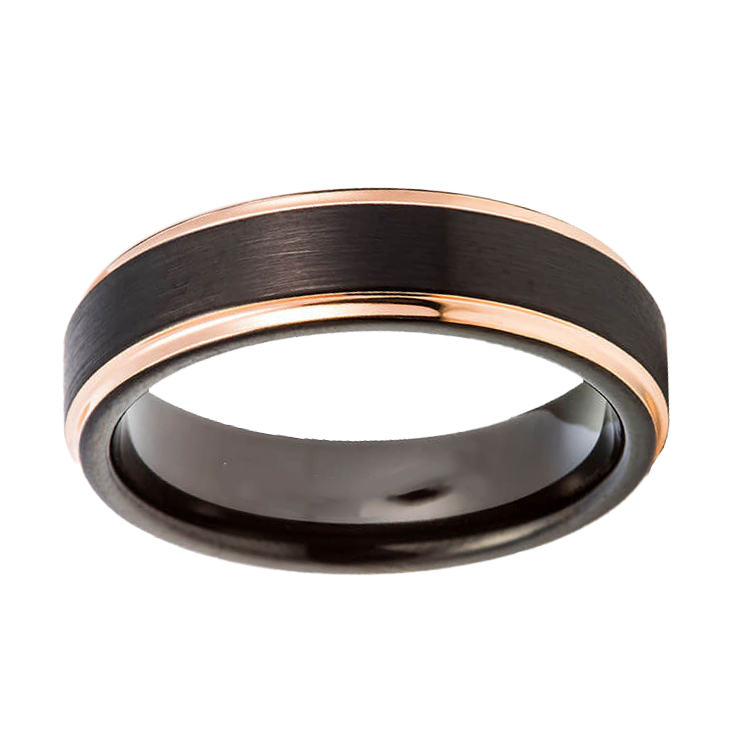 Tungsten Rings for Men - Unveiling Masculine Elegance: Discover the perfect blushed and polished rose gold plating edge and durability with our tungsten rings. Ideal for gents seeking sophistication in both wedding bands and fashion statements.  Metal: 74 - Tungsten    Pros: Durable, Affordable Elegance, Hypoallergenic, Versatile Styles. Cons: Brittleness, Non-Resizable.  Does come in half sizes as well. Please contact us if you do need it in half size at sales@sunsonite.com  