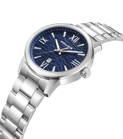 Police Raho Stainless Steel Blue Dial For Men