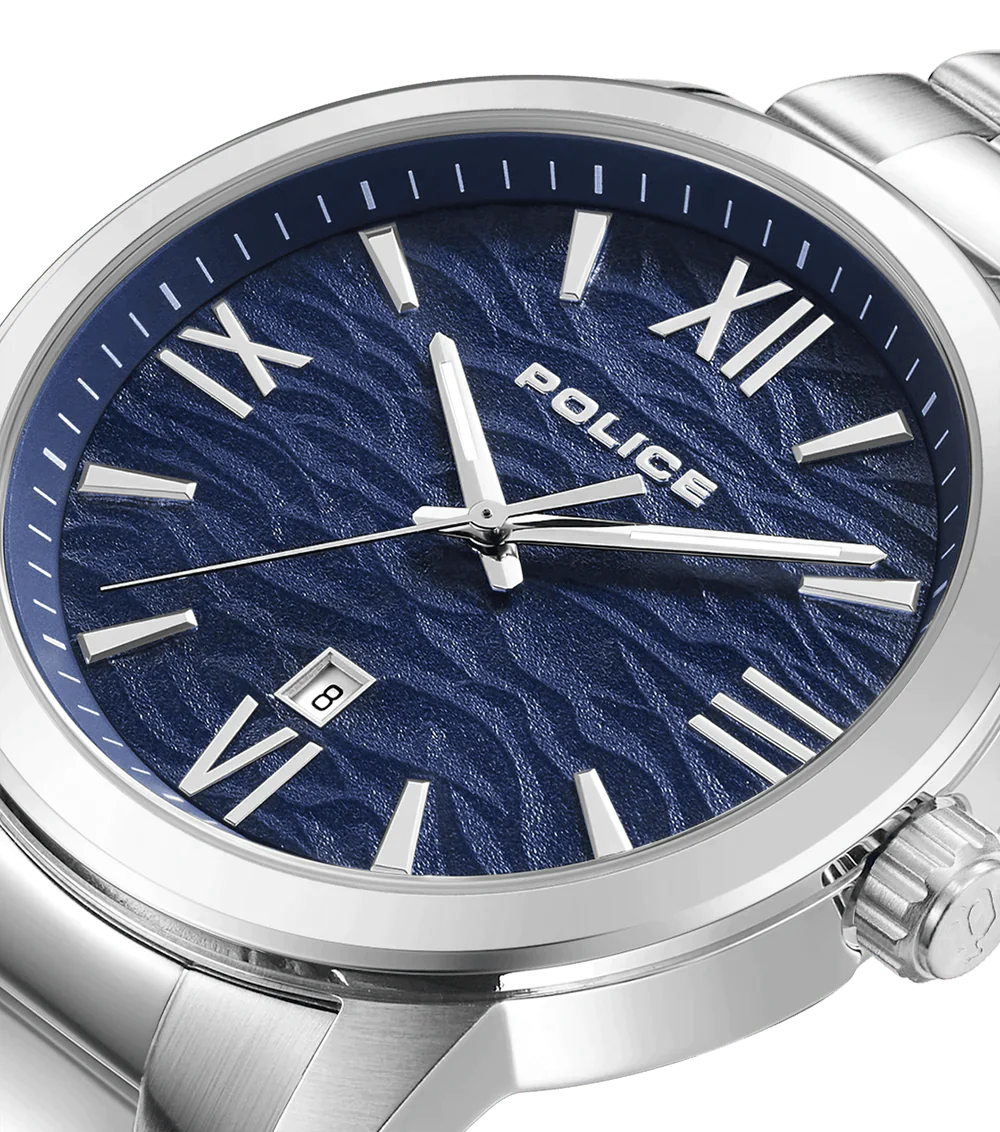 Police Raho Stainless Steel Blue Dial For Men