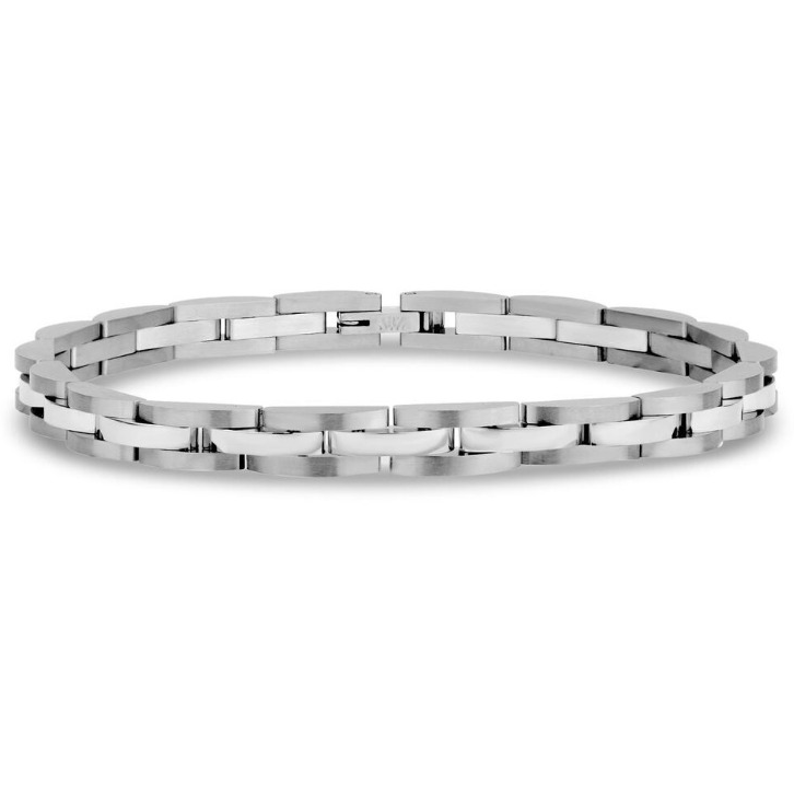 Long Dome Link Gents Bracelet