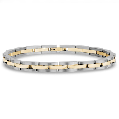 Long Dome Link Gents Bracelet
