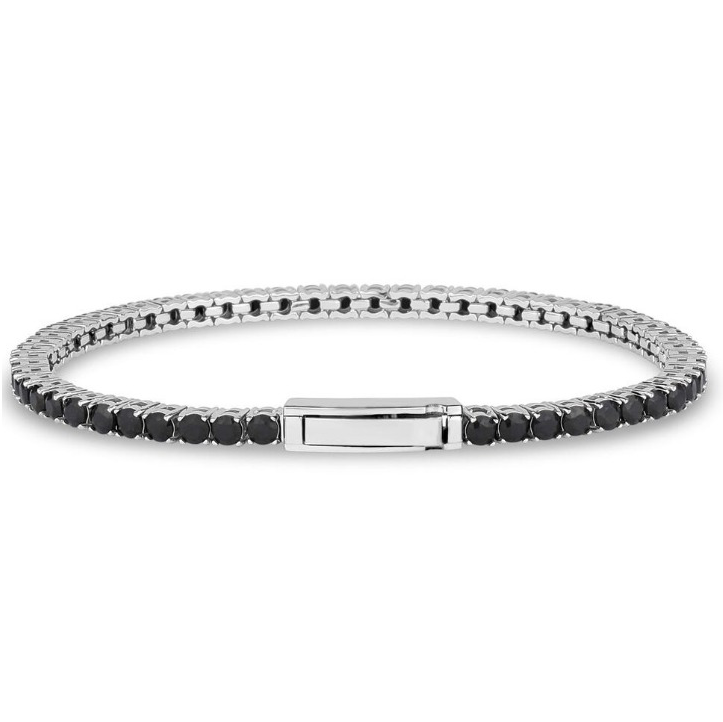 Mens Tennis Bracelet in Steel Bracelet