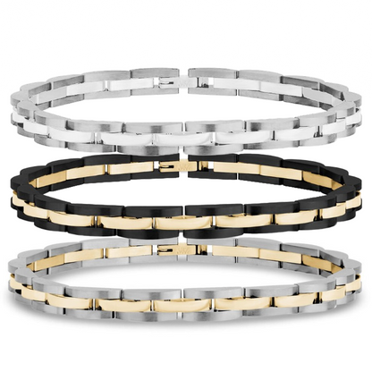 Long Dome Link Gents Bracelet