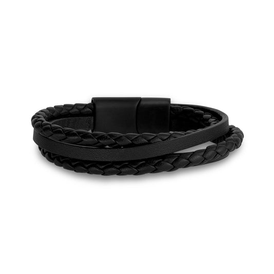 Black Clasp Multi-Strand Bracelet