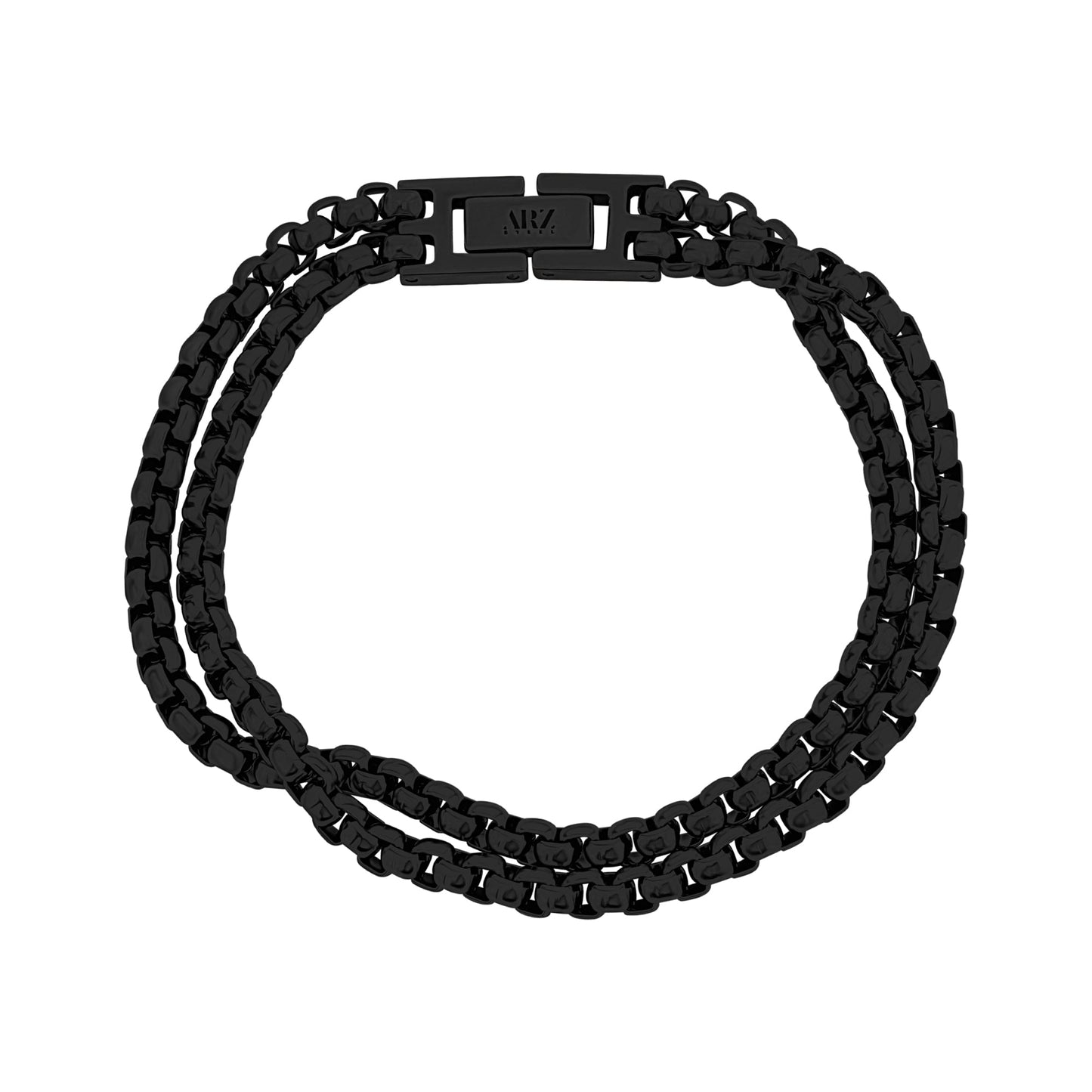 Double Row Box Link Bracelet