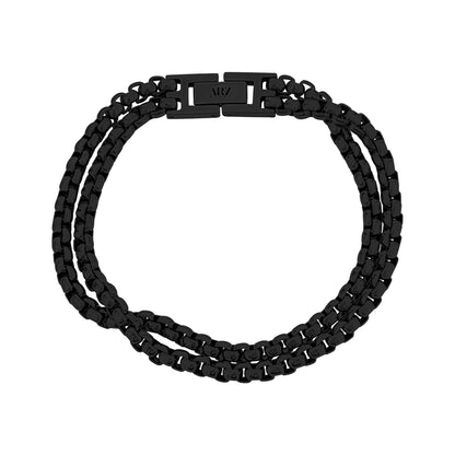 Double Row Box Link Bracelet