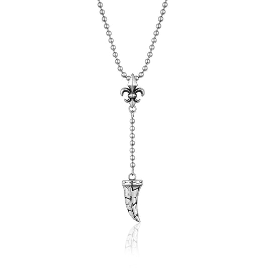 Fleur De Lys Rosary Necklace 50cm