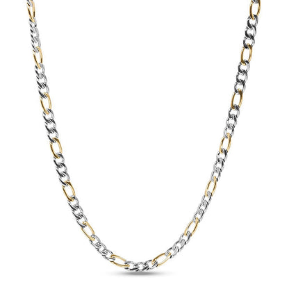 7mm Figaro Link Necklace 60cm
